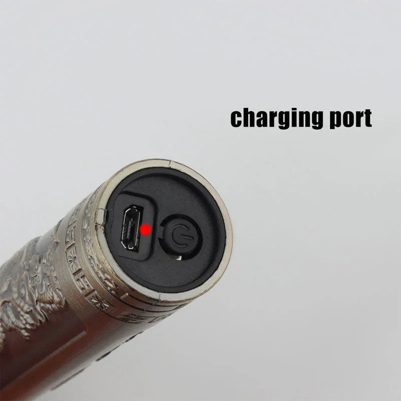 Golden Vintage T9 Blade Dragon Shape Rechargeable Trimmer ( Waterproof )