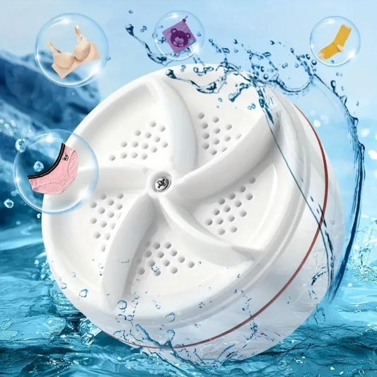 Portable Turbine Ultrasonic Washing Machine - (IMPORTED)