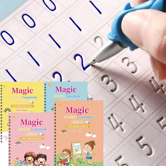 Reusable Magic Writing Practice Kit for Kids – Alphabet, Numbers, Math & Drawing