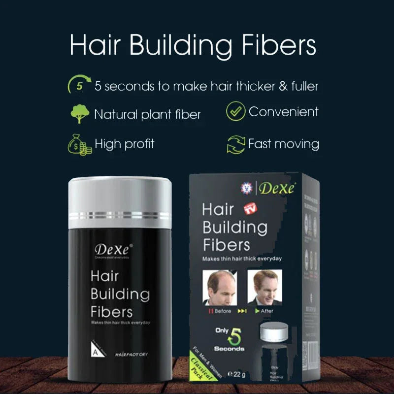 Hair Building Fiber Best for Outing , Parties, Wedding & Events ( Black Colour )