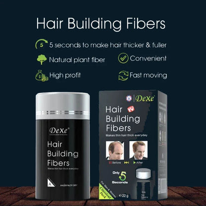 Hair Building Fiber Best for Outing , Parties, Wedding & Events ( Black Colour )