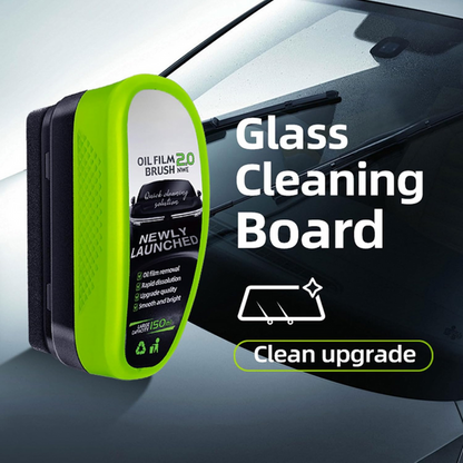 Powerful Glass Cleaning Board,Oil Film Brush 2.0