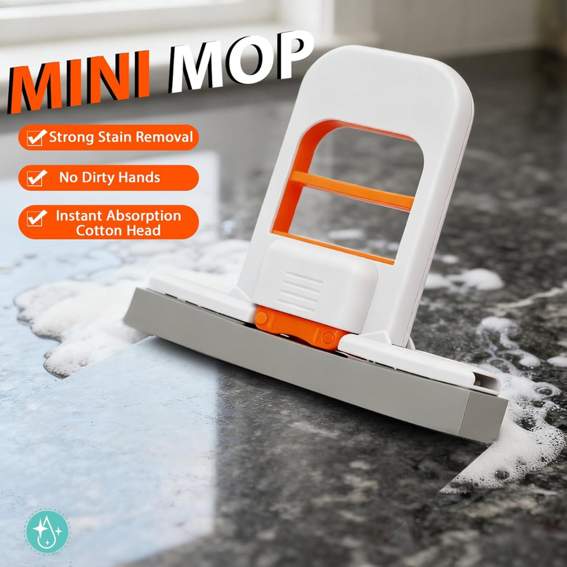 Mini Foldable Mop – One Hand Self Squeeze – Nusratmart