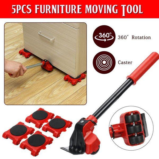 Heavy Duty Imported Furniture Mover Tool Set of 5 Pcs Lifter for Moving Your Heavy Furniture & Appliances Easily