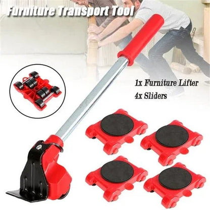Heavy Duty Imported Furniture Mover Tool Set of 5 Pcs Lifter for Moving Your Heavy Furniture & Appliances Easily