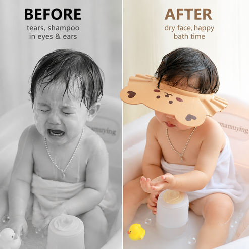 Baby Shower Cap With Ear Protection | 6 Months to 8 Years