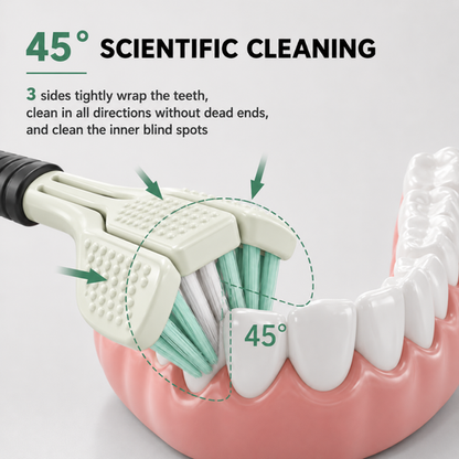 Flexible 3-Sided Toothbrush (Pack of 2)
