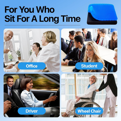 Gel Seat Cushion – Pressure Relief & Anti-Sweat Cooling Design