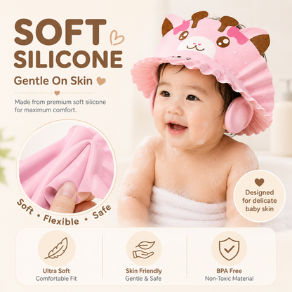 Baby Shower Cap With Ear Protection | 6 Months to 8 Years