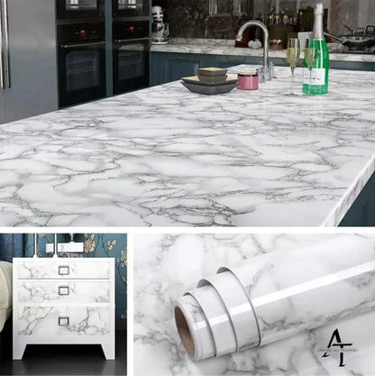 3 ROLLS of BIG SIZE – Marble Vinyl Sticky Wallpapers Self Adhesive