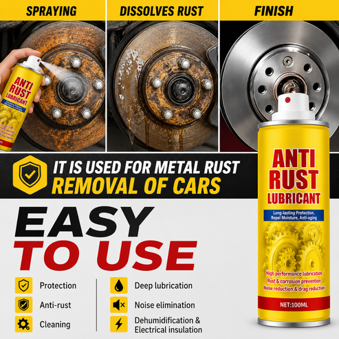 Anti Rust Lubricant Spray – Cars, Bikes & Home Use