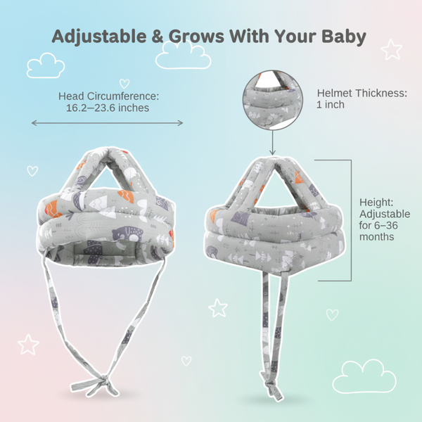 Baby Safety Helmet – Adjustable 360° Protection (6–36 Months)