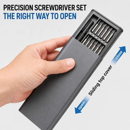 25-in-1 Magnetic Precision Screwdriver Kit