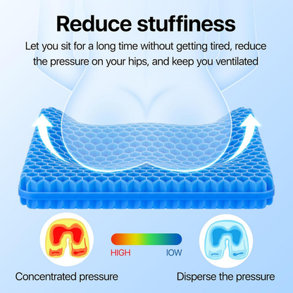 Gel Seat Cushion – Pressure Relief & Anti-Sweat Cooling Design