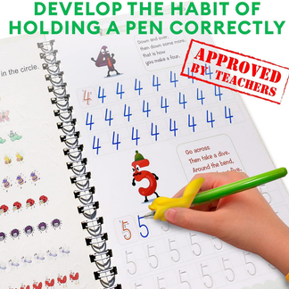 Reusable Magic Writing Practice Kit for Kids – Alphabet, Numbers, Math & Drawing