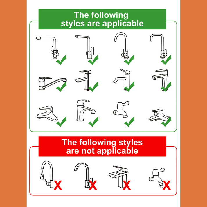 Flexible 1080° Faucet Extender – Dual Modes