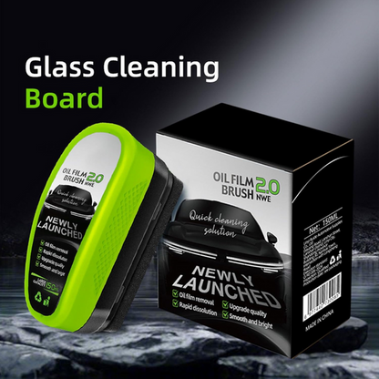 Powerful Glass Cleaning Board,Oil Film Brush 2.0
