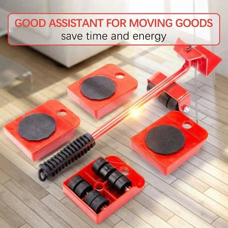 Heavy Duty Imported Furniture Mover Tool Set of 5 Pcs Lifter for Moving Your Heavy Furniture & Appliances Easily