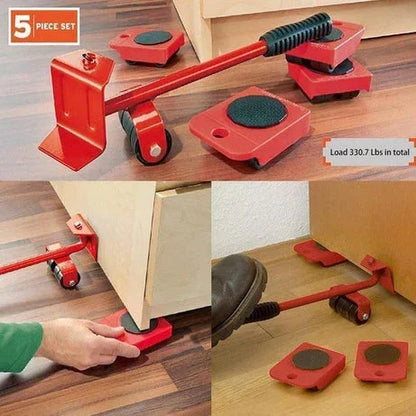 Heavy Duty Imported Furniture Mover Tool Set of 5 Pcs Lifter for Moving Your Heavy Furniture & Appliances Easily