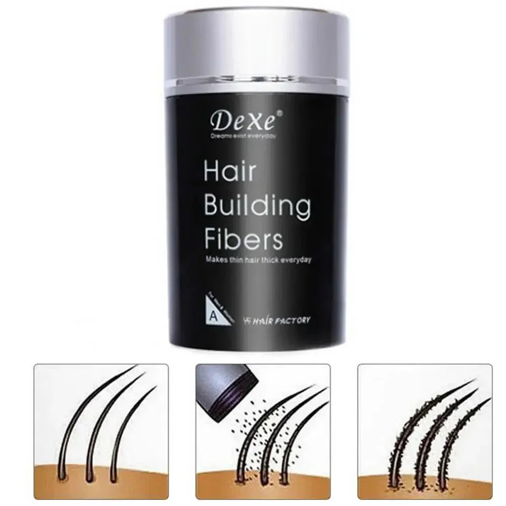 Hair Building Fiber Best for Outing , Parties, Wedding & Events ( Black Colour )