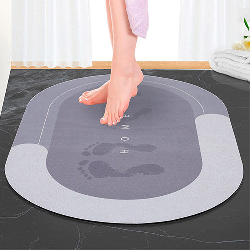 Super Absorbent & Anti Slip Floor, Bath Mat ( Non-Slip PVC Bathroom Rug Easy to Clean )